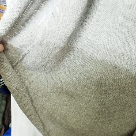 POL Cardigan‎ Gray Chunky Cozy Knit open Front oversized size Medium some piling - Picture 5 of 12